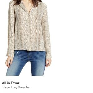 Nordstrom All in Favor Long Sleeve Top